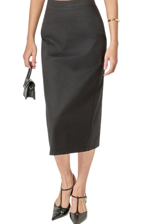 English Factory English Factory High Waist Column Midi Skirt