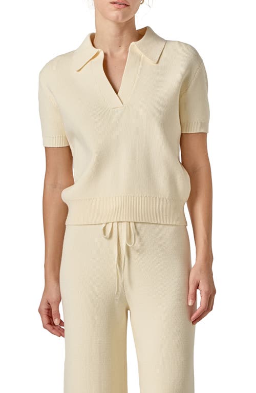 English Factory English Factory Johnny Collar Knit Top