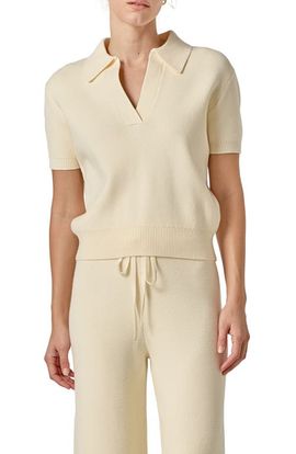 English Factory English Factory Johnny Collar Knit Top