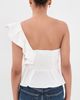 English Factory English Factory One Shoulder Ruffle Top White - 3
