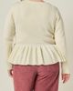 English Factory English Factory Peplum Ribbed Knit Cardigan - 2