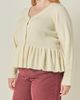 English Factory English Factory Peplum Ribbed Knit Cardigan - 3