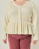 English Factory English Factory Peplum Ribbed Knit Cardigan - 4