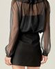 English Factory English Factory Pleated Collar Chiffon Top - 2