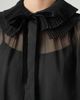 English Factory English Factory Pleated Collar Chiffon Top - 4