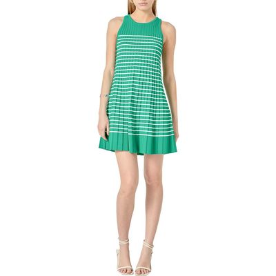 English Factory English Factory Pleated Stripe Knit Minidress