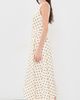 English Factory English Factory Polka Dot Sleeveless Midi Dress Beige/Brown - 4