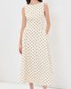 English Factory English Factory Polka Dot Sleeveless Midi Dress Beige/Brown - 5