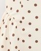 English Factory English Factory Polka Dot Sleeveless Midi Dress Beige/Brown - 6