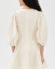 English Factory English Factory Puff Sleeve Flare Mini Dress Cream - 3