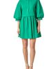 English Factory English Factory Puff Sleeve Shirtdress - 1