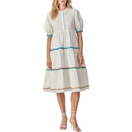 English Factory English Factory Ribbon Trim Midi Dress