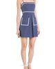 English Factory English Factory Rickrack Trim Sleeveless Linen & Cotton Minidress - 3