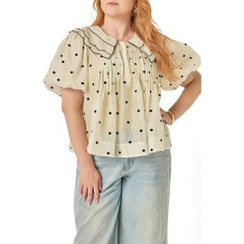 English Factory English Factory Scallop Collar Top