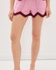 English Factory English Factory Scallop Shorts Pink/Burgundy - 2