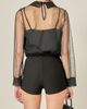 English Factory English Factory See Through Beaded Top - 2