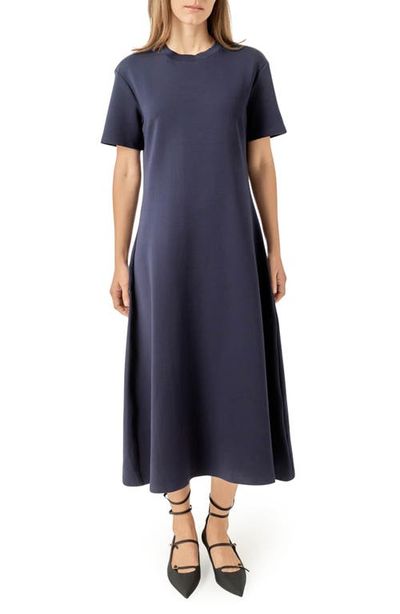 English Factory English Factory Short Sleeve Midi Dress