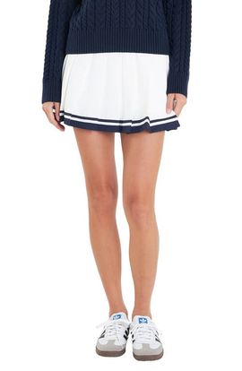 English Factory English Factory Sports Club Pleated Miniskort