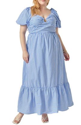 English Factory English Factory Starfish Striped Midi Dress