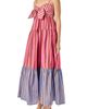 English Factory English Factory Stripe Bow Sleeveless Tiered Maxi Dress - 3