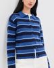 English Factory English Factory Striped Collar Shirt Cardigan Blue Multi - 2