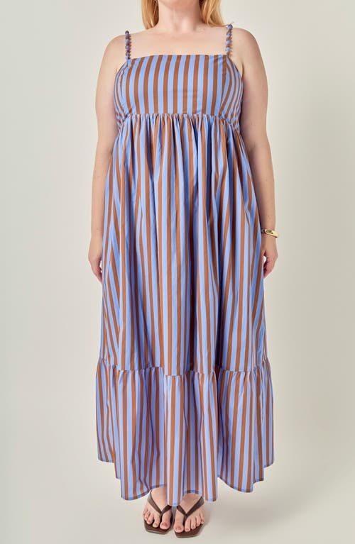 English Factory English Factory Striped Cotton Maxi Dress