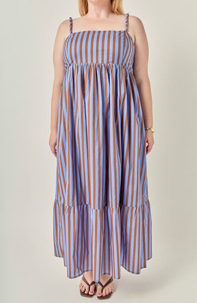 English Factory English Factory Striped Cotton Maxi Dress