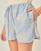 English Factory English Factory Striped Floral Eyelet Shorts - 3