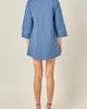 English Factory English Factory Striped Kaftan Collar Minidress - 2