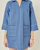 English Factory English Factory Striped Kaftan Collar Minidress - 4