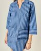 English Factory English Factory Striped Kaftan Collar Minidress - 5