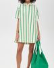 English Factory English Factory Striped Kaftan Mini Dress Green Multi - 2