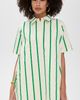 English Factory English Factory Striped Kaftan Mini Dress Green Multi - 3