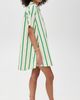 English Factory English Factory Striped Kaftan Mini Dress Green Multi - 5