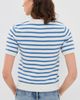 English Factory English Factory Striped Lemon Short Sleeve Sweater White/Blue - 3