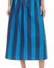 English Factory English Factory Striped Midi Skirt Cornflower/Navy Blue - 1