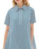 English Factory English Factory Striped Mini Dress White/Indigo Blue - 1