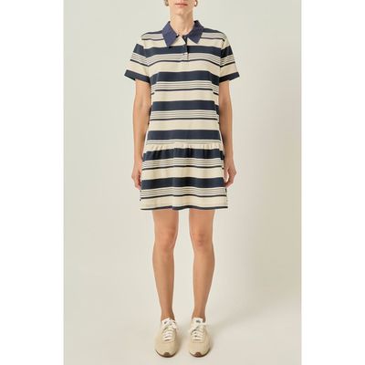 English Factory English Factory Striped Polo Minidress