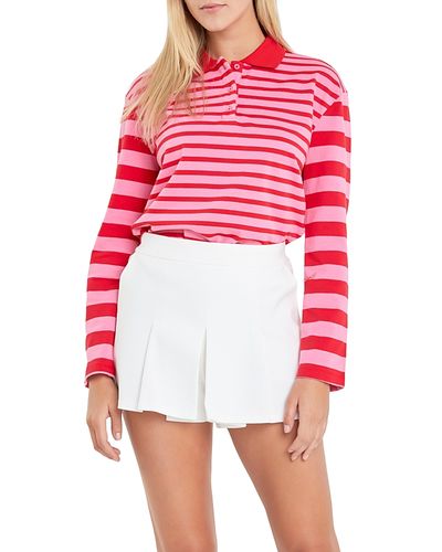English Factory English Factory Women's Stripe Long Sleeve Knit Top