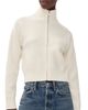 English Factory English Factory Zip-Up Funnel Neck Knit Jacket Cream - 1