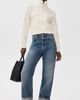 English Factory English Factory Zip-Up Funnel Neck Knit Jacket Cream - 5