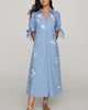 English Factory Flower-Trim Midi Dress - 1