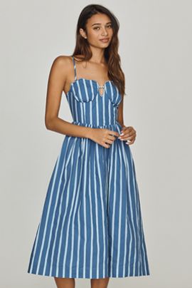 English Factory Marine Midi Dress
