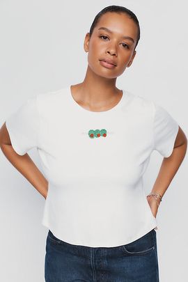 English Factory Olive Beaded Tee