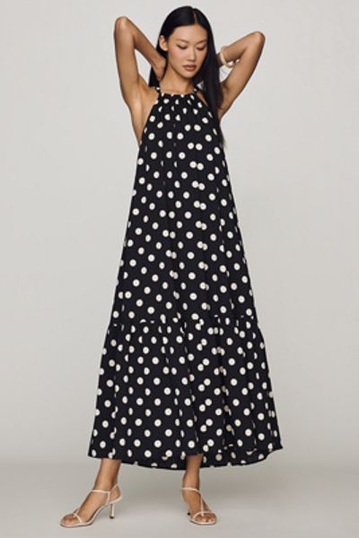 English Factory Polka Dot Halter Dress