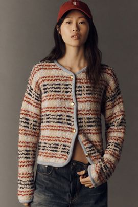 English Factory Textured Stripe Jacket