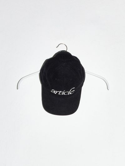 Enor Article Corduroy Camp Cap_Black