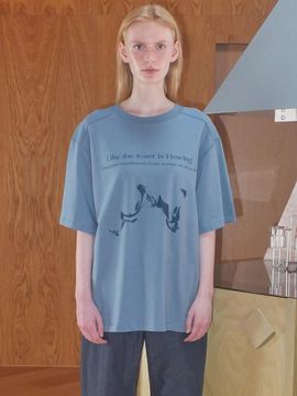 Enor Flowing Vintage T-shirt_Blue