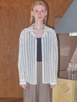 Enor Relaxed Cotton Stripe Shirt
