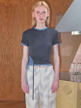 Enor Side String Half Top_Dark Grey
